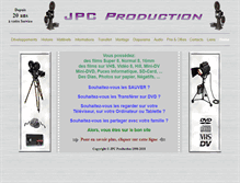Tablet Screenshot of jpc-production.ch